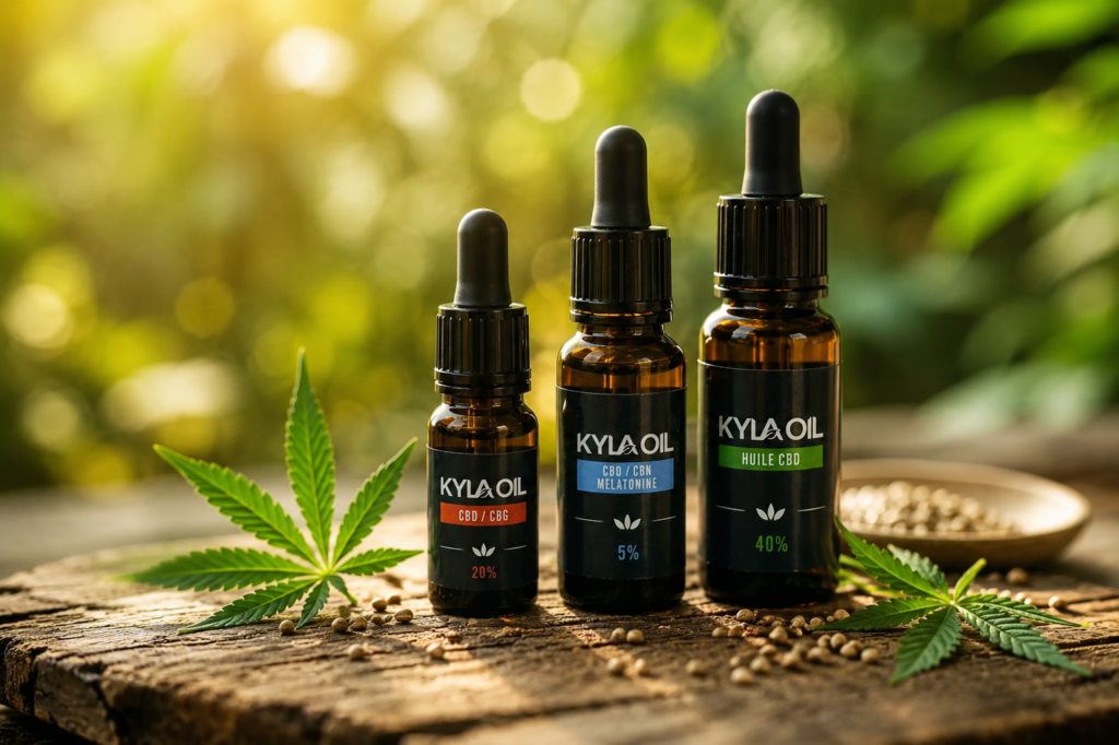 Huile CBD KYLA pour le bien-être, le sommeil, la relaxation et la gestion du stress