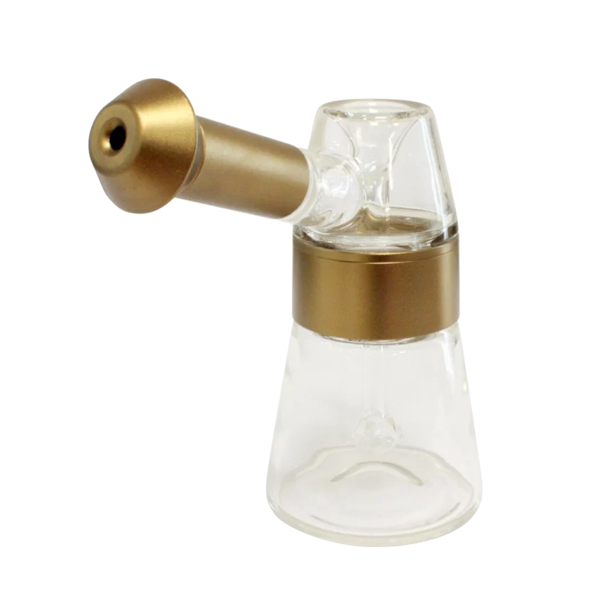 Center-Piece Glass & Aluminium Bubbler Gold – Fuzion Company