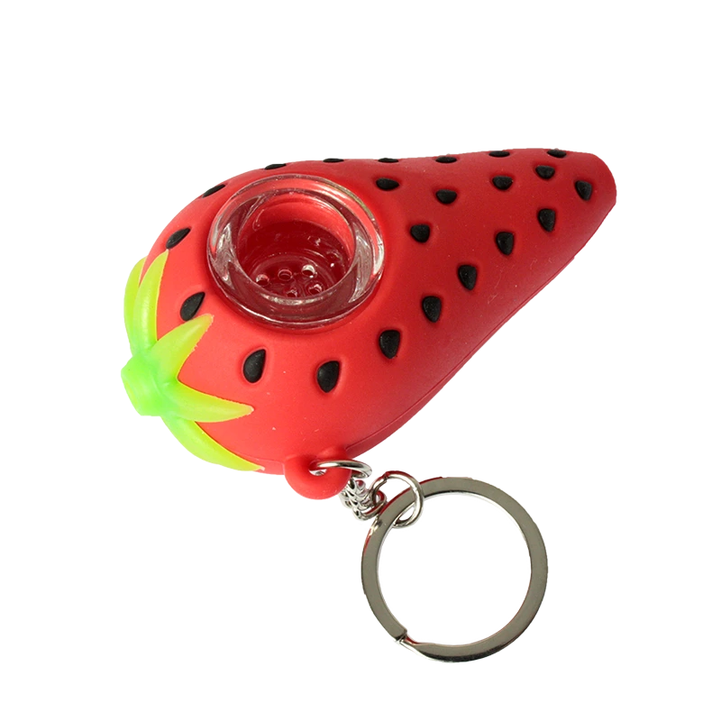 Silicone Pipe – Strawberry – Fuzion Company