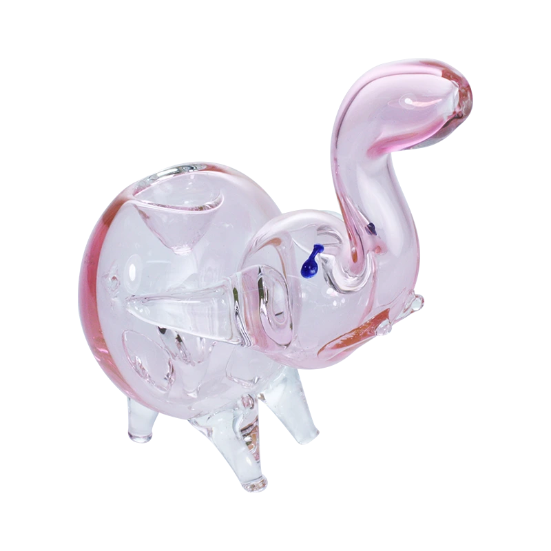 Pink Crystal Elephant Pipe 14 cm – Fuzion Company